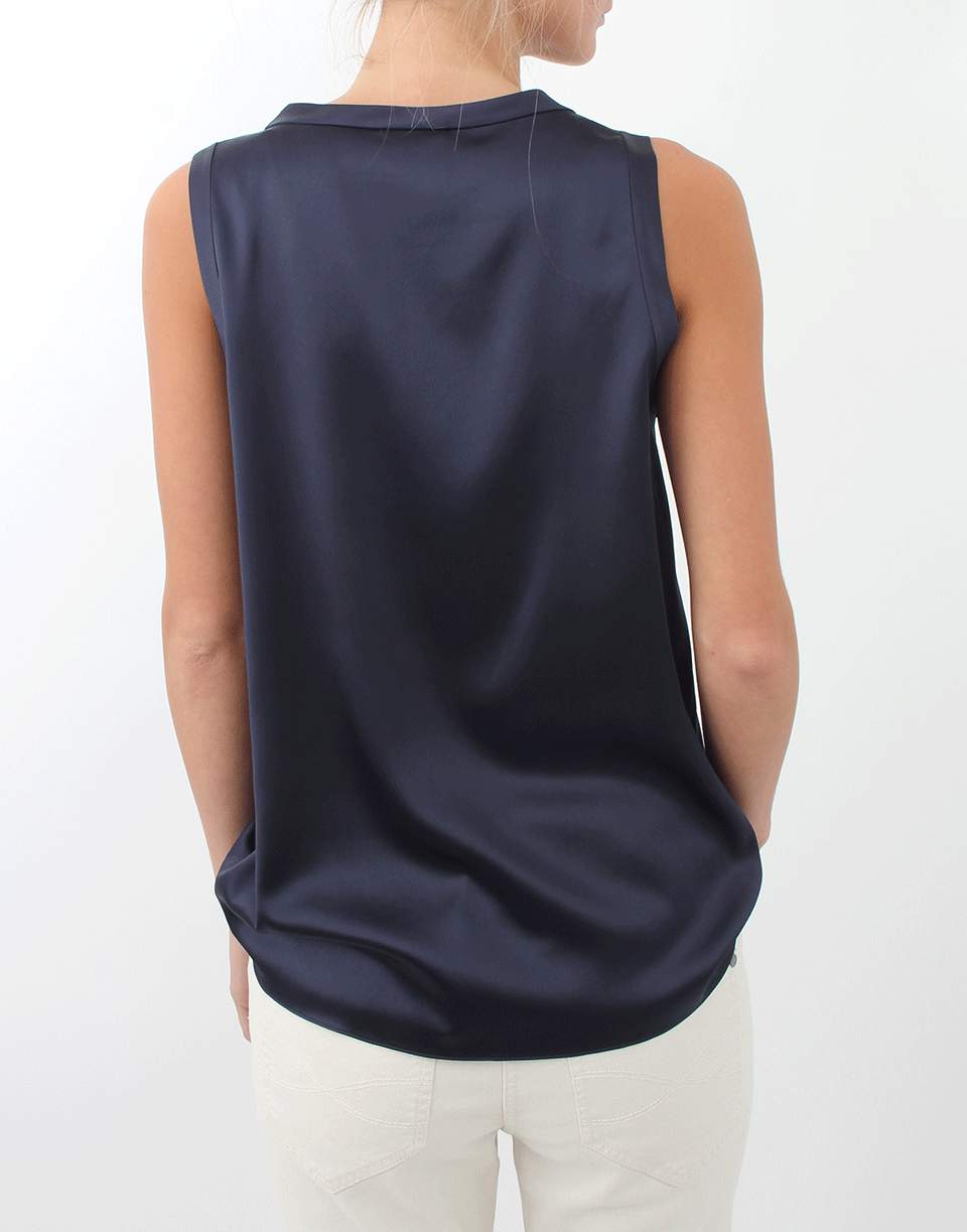 BRUNELLO CUCINELLI-Silk Satin Tank-