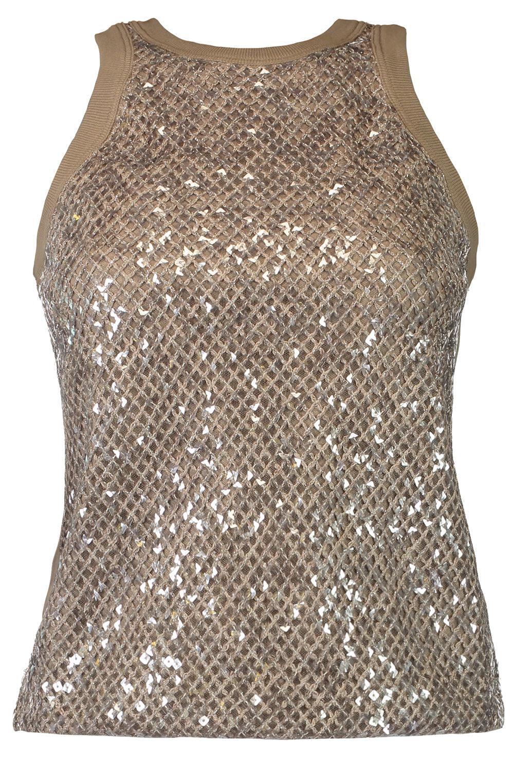 Dazzling Embroidered Tank-NUTSHELL-XS-CLOTHINGTOPTANK-BRUNELLO CUCINELLI