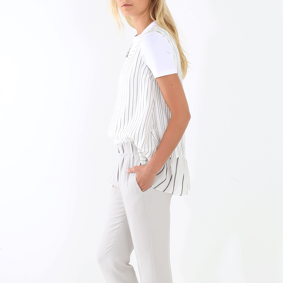 BRUNELLO CUCINELLI-Peplum Back Tank-
