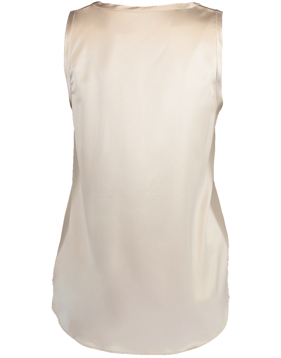 BRUNELLO CUCINELLI-Silk Reversible Scoop Neck Tank-
