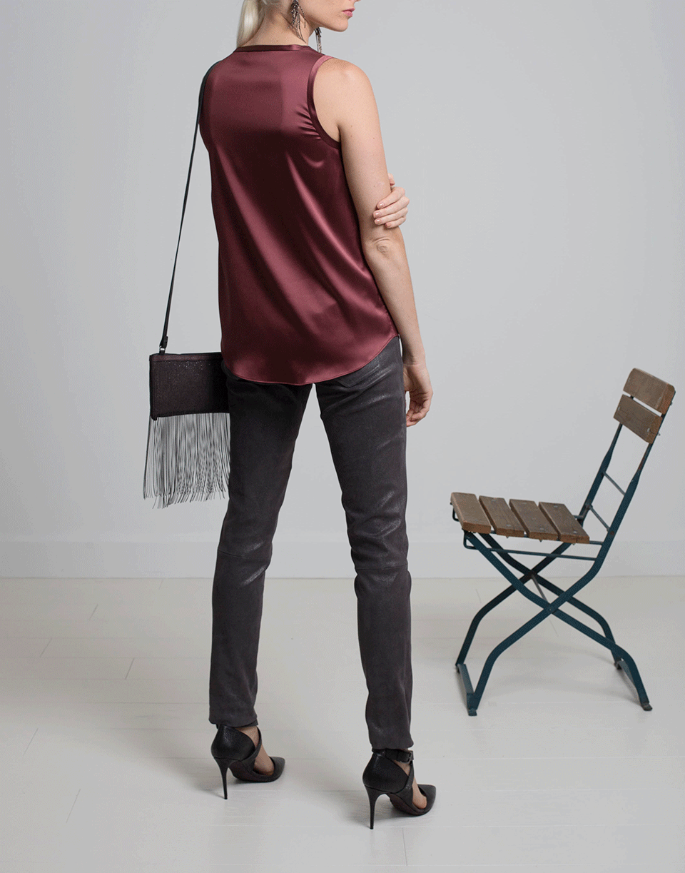 BRUNELLO CUCINELLI-Silk Satin Tank-