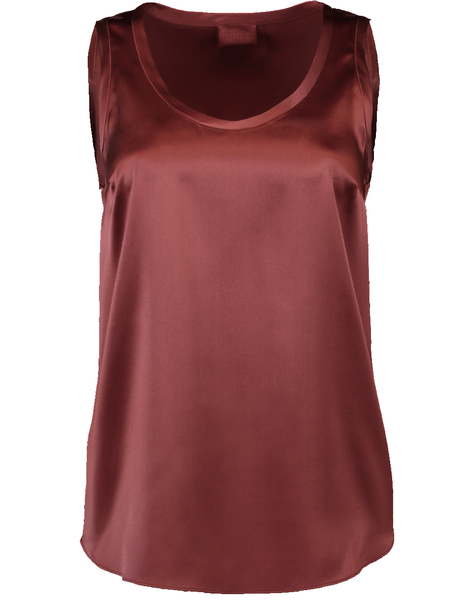 BRUNELLO CUCINELLI-Silk Satin Tank-