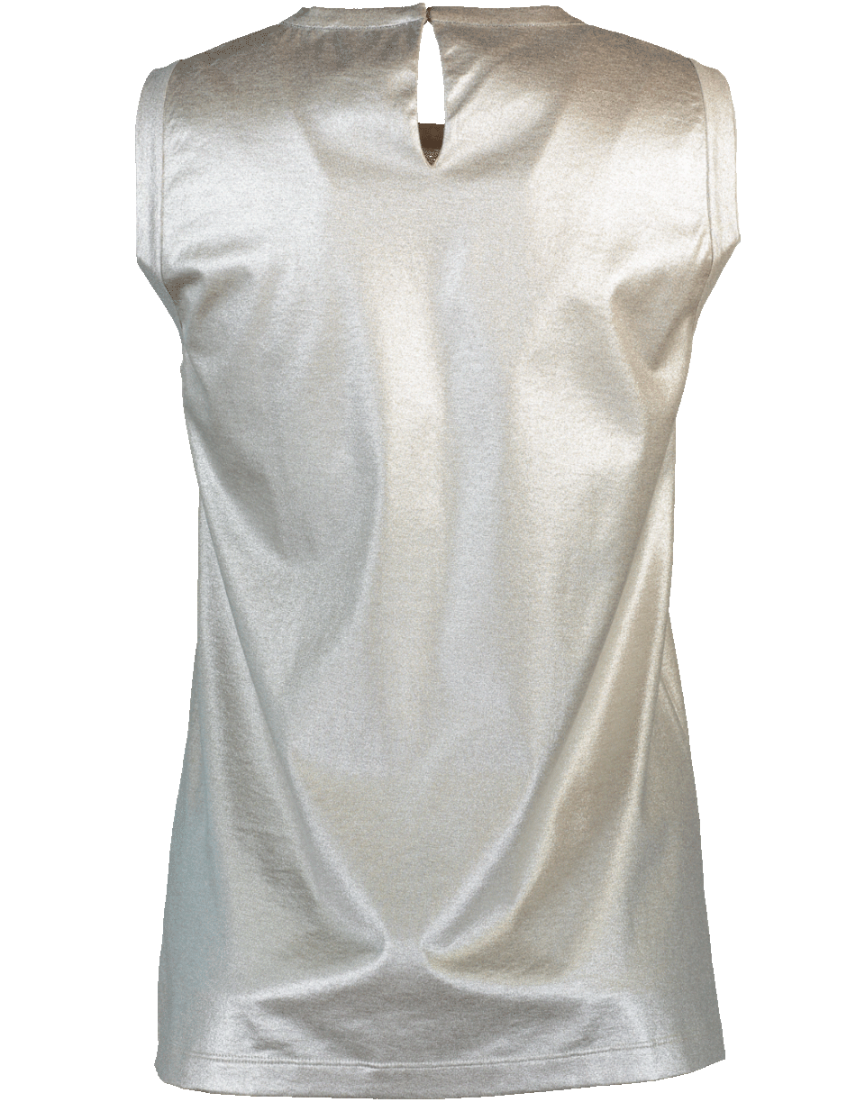 BRUNELLO CUCINELLI-Metallic Lame Tank-