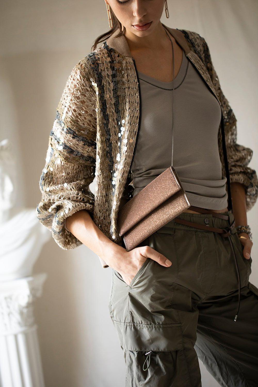 BRUNELLO CUCINELLI-Monili Trim Tank - Taupe-