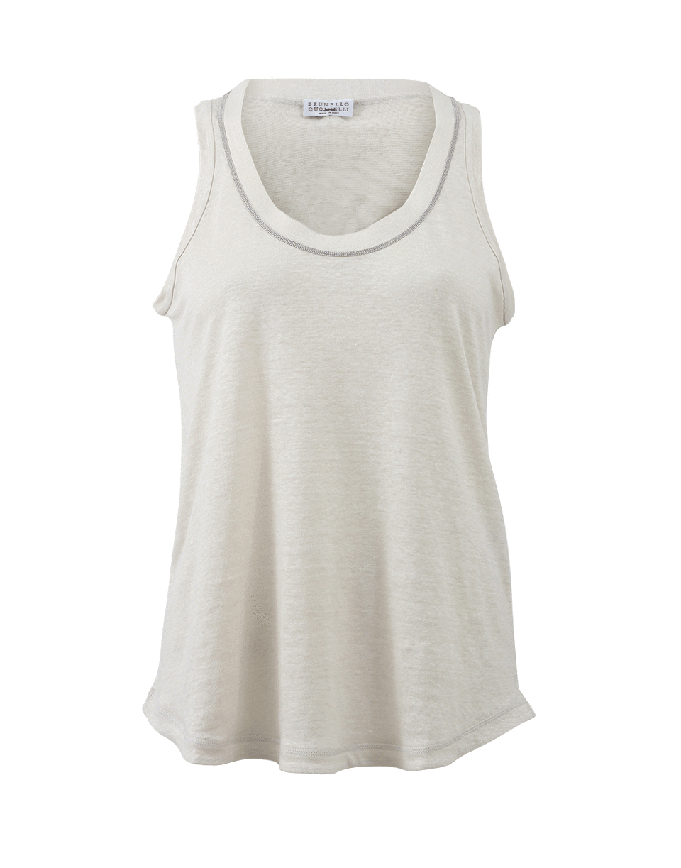 BRUNELLO CUCINELLI-Linen Tank Top-