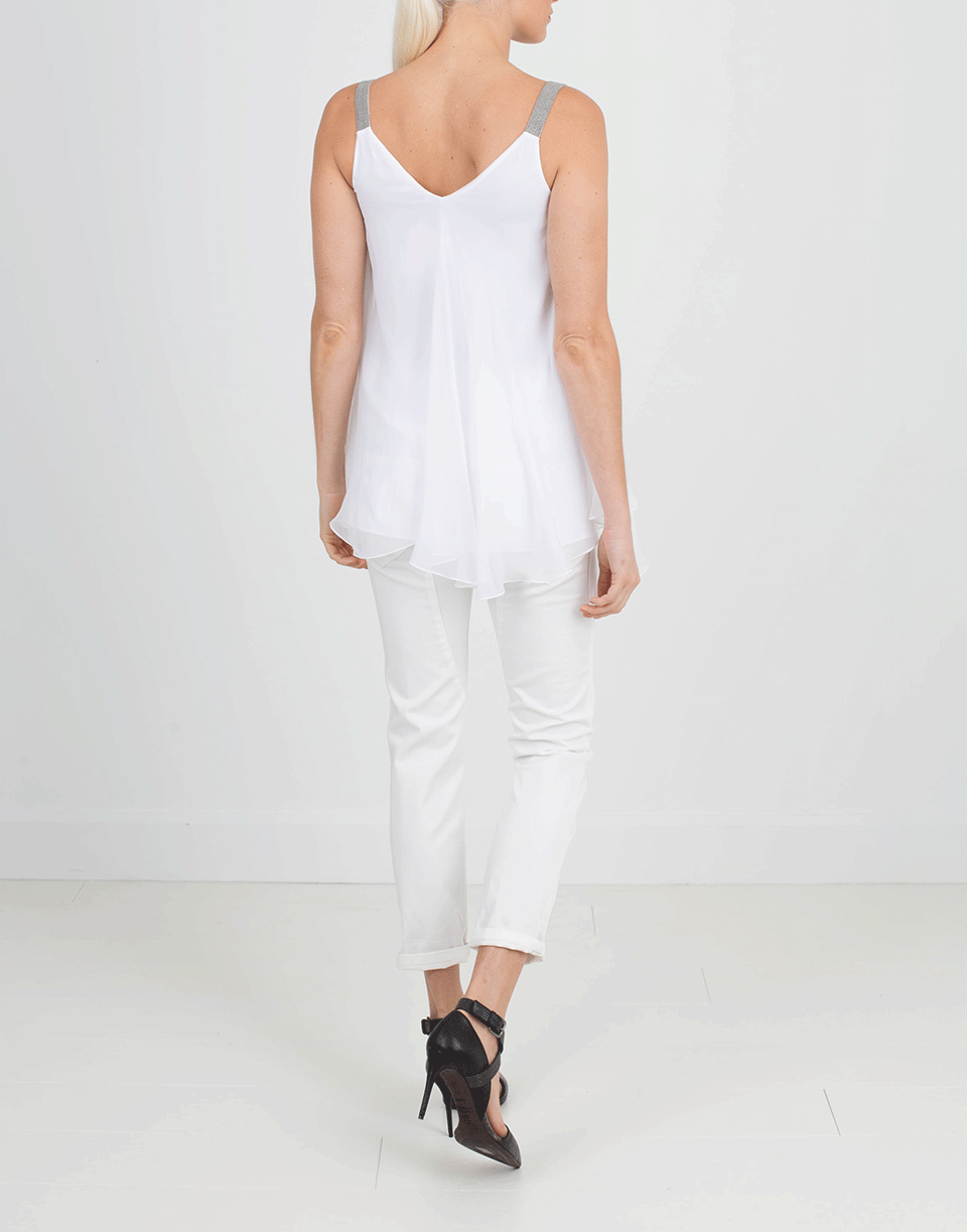 BRUNELLO CUCINELLI-Monili Strap Tank Top-