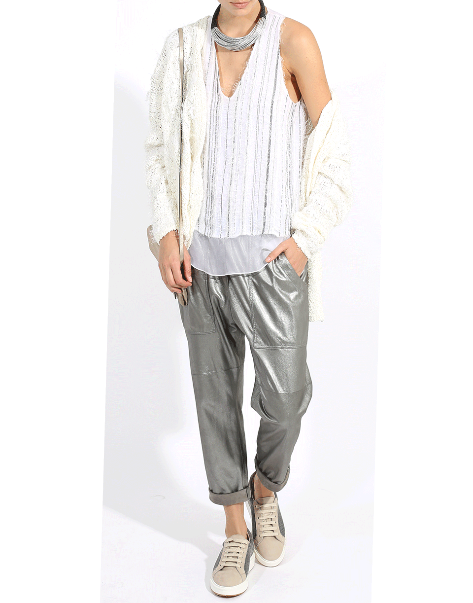 BRUNELLO CUCINELLI-Monili Stripe Tank-