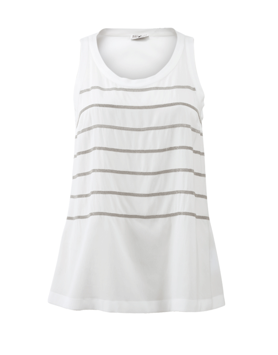 BRUNELLO CUCINELLI-Monili Stripe Tank-