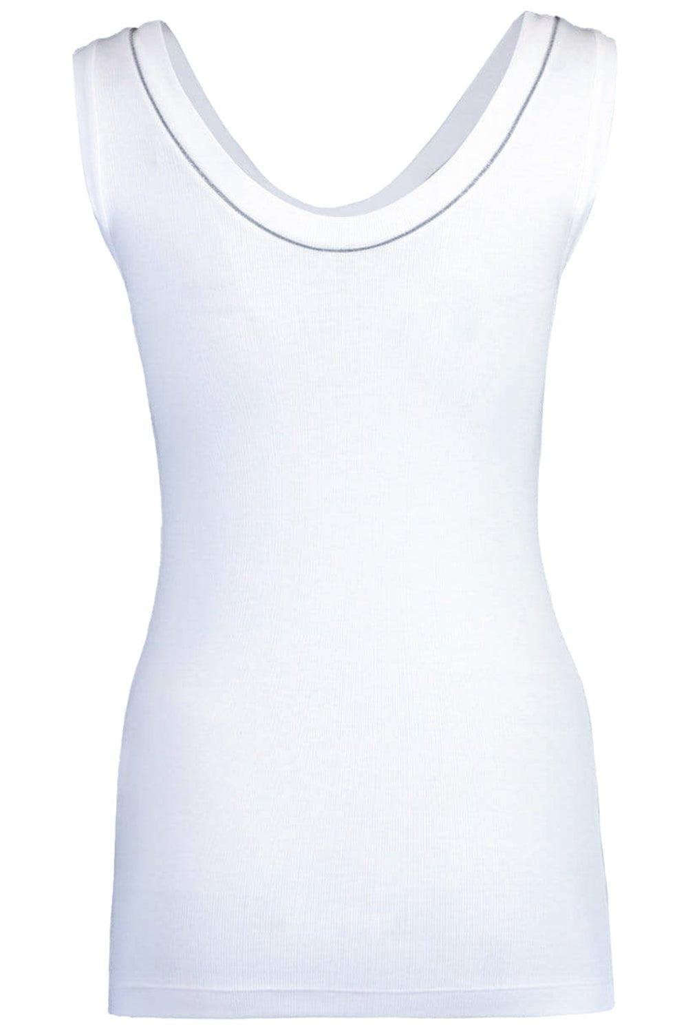 BRUNELLO CUCINELLI-Monili Trim Tank - White-
