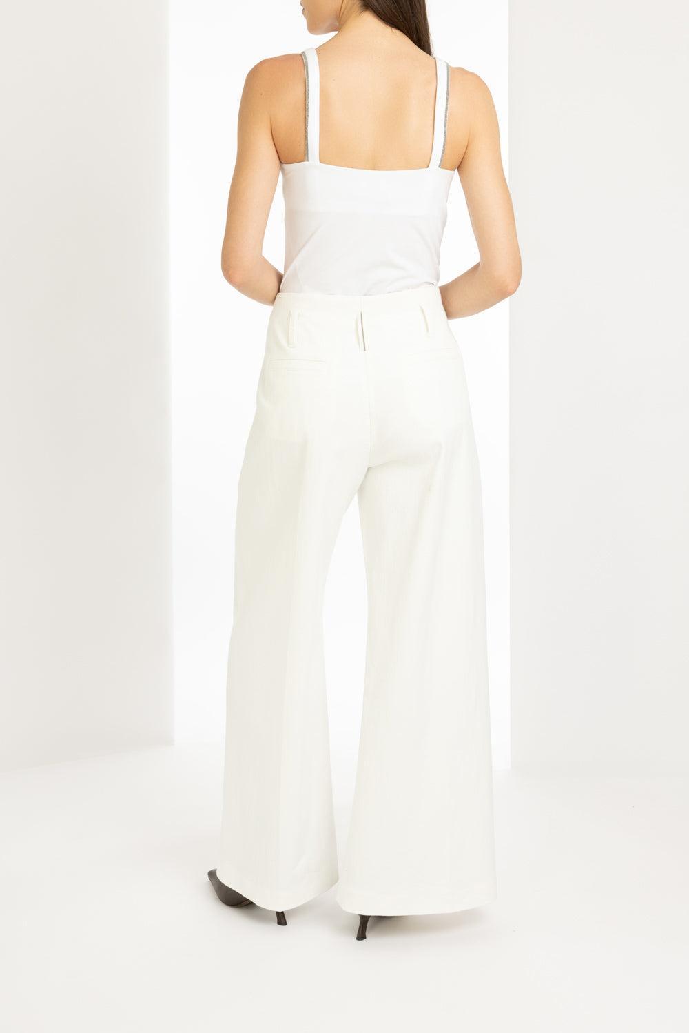 Stretch Tank - White-WHITE-XS-CLOTHINGTOPTANK-BRUNELLO CUCINELLI