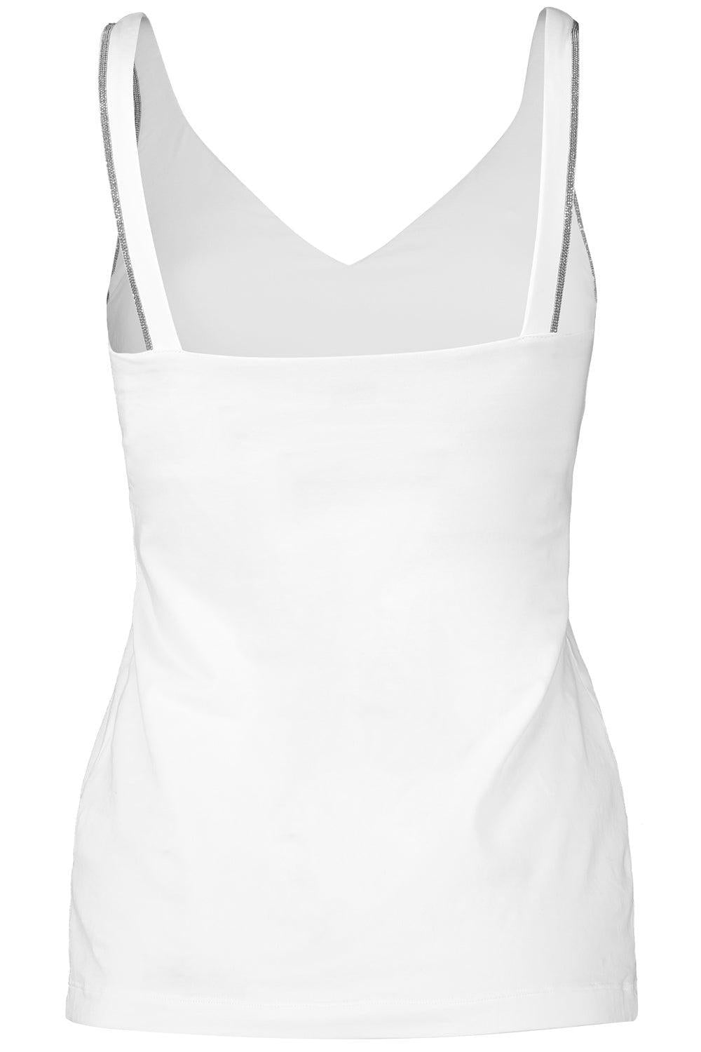 Stretch Tank - White-WHITE-XS-CLOTHINGTOPTANK-BRUNELLO CUCINELLI