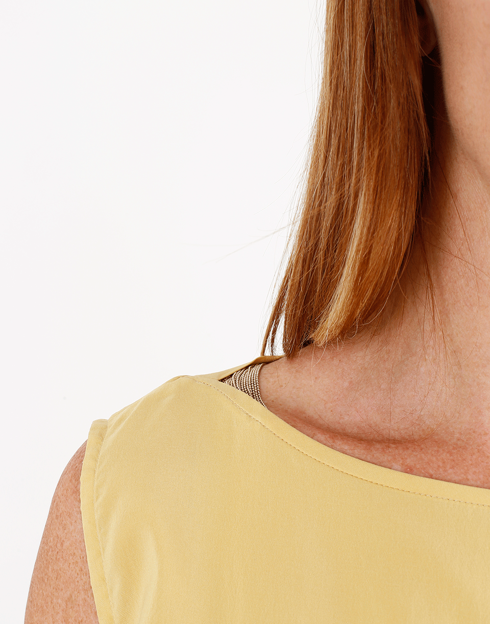 BRUNELLO CUCINELLI-Monoli Boatneck Detail Tank-