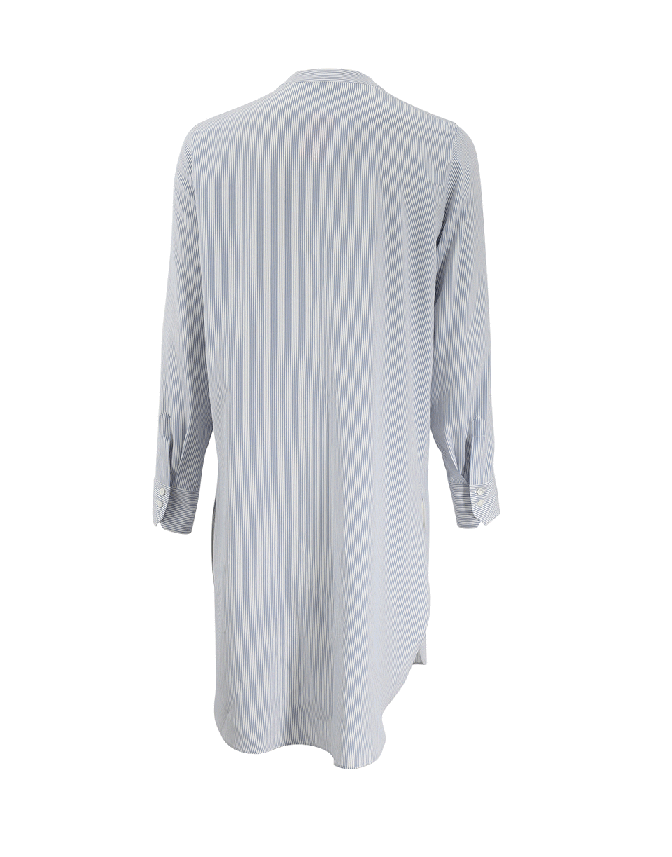 BRUNELLO CUCINELLI-Monili Placket Striped Blouse-
