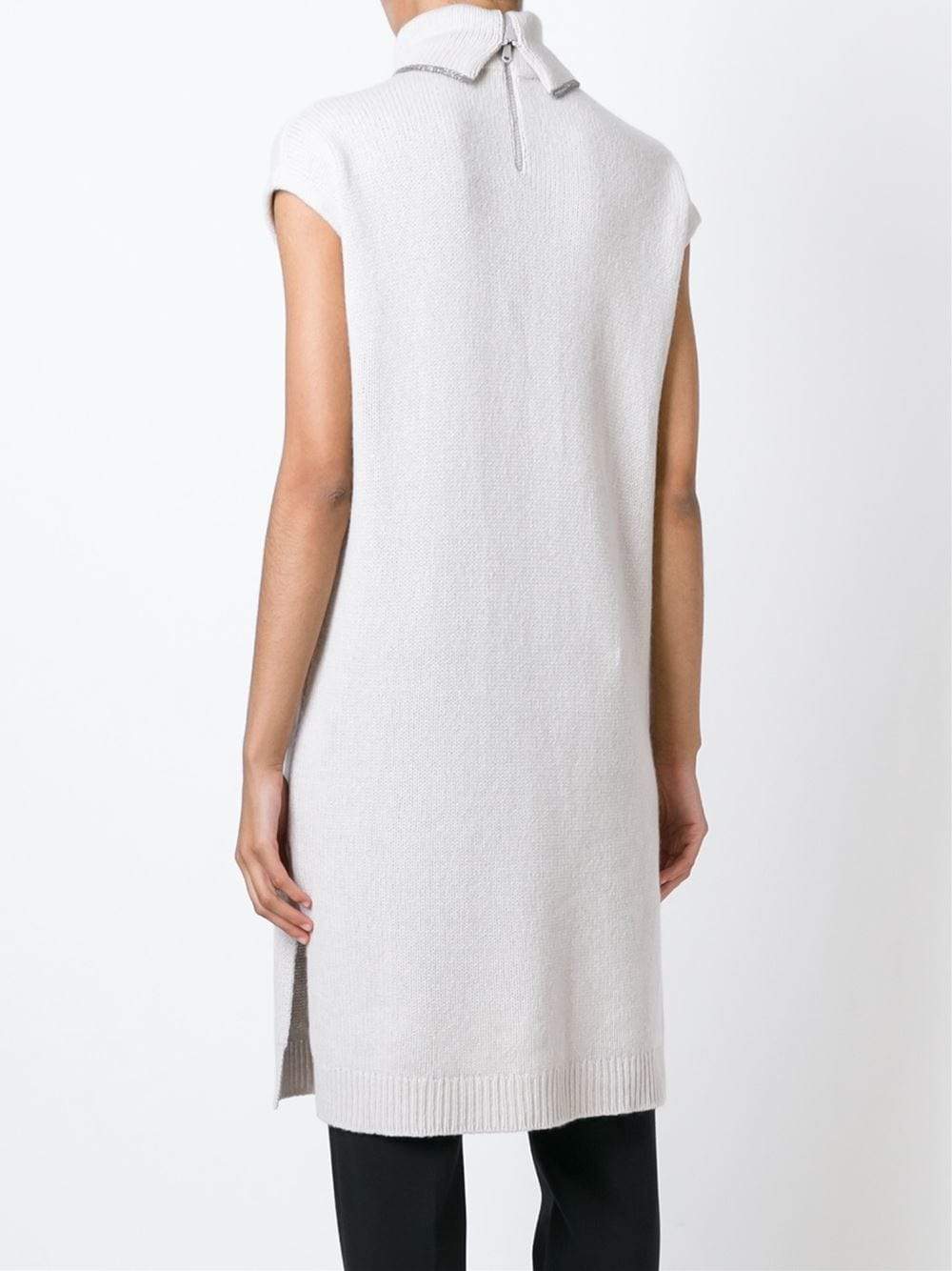 BRUNELLO CUCINELLI-Monili Trim Turtleneck Tunic-