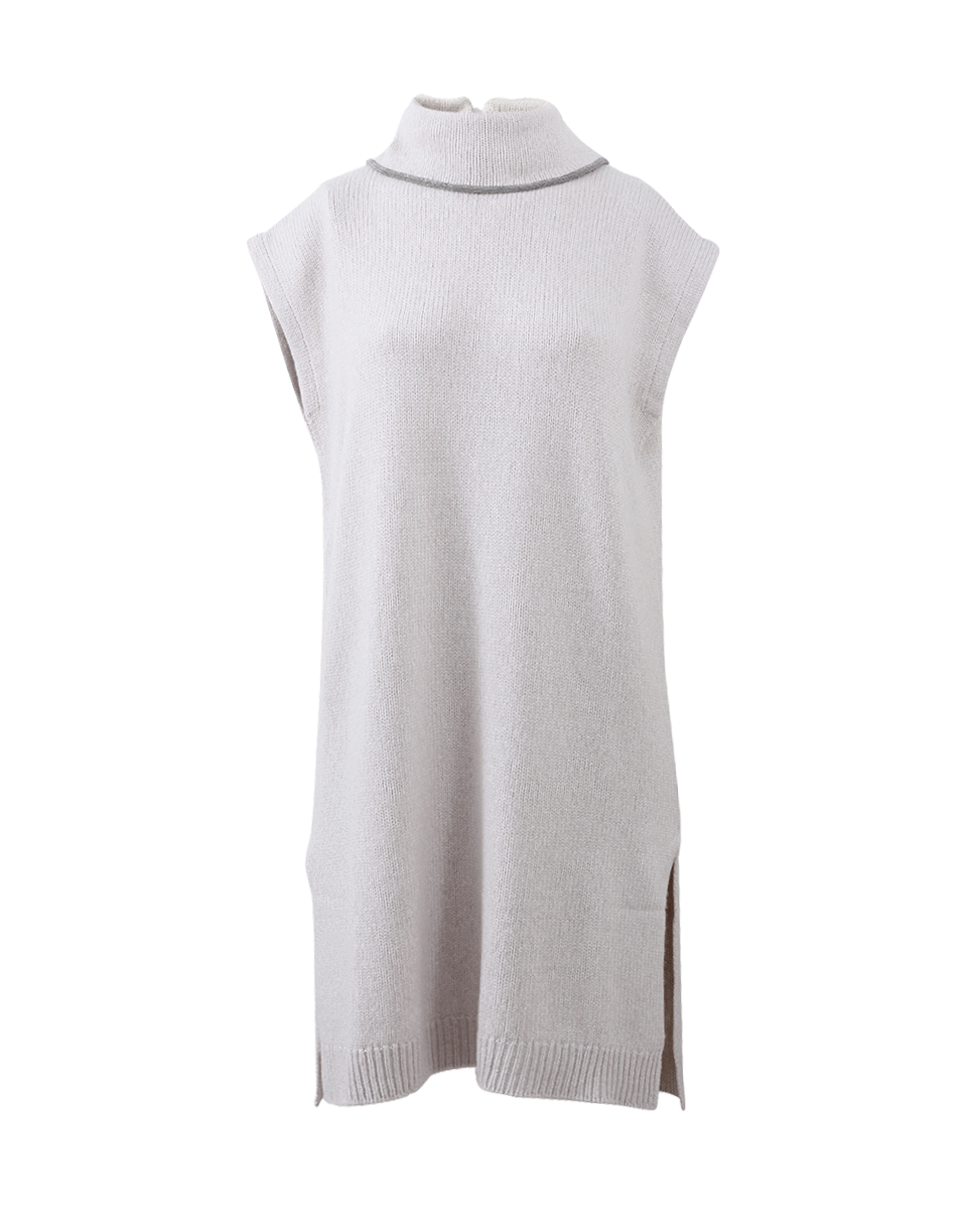 BRUNELLO CUCINELLI-Monili Trim Turtleneck Tunic-
