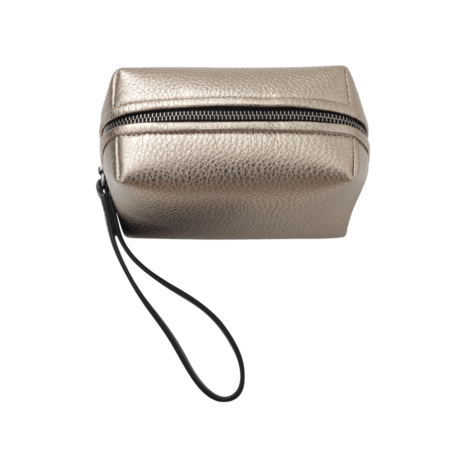 BRUNELLO CUCINELLI-Metallic Box Clutch-GOLD