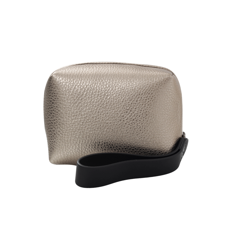 BRUNELLO CUCINELLI-Metallic Box Clutch-GOLD