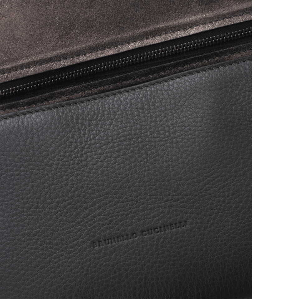 BRUNELLO CUCINELLI-Stardust Crossbody Clutch-GRAPHITE