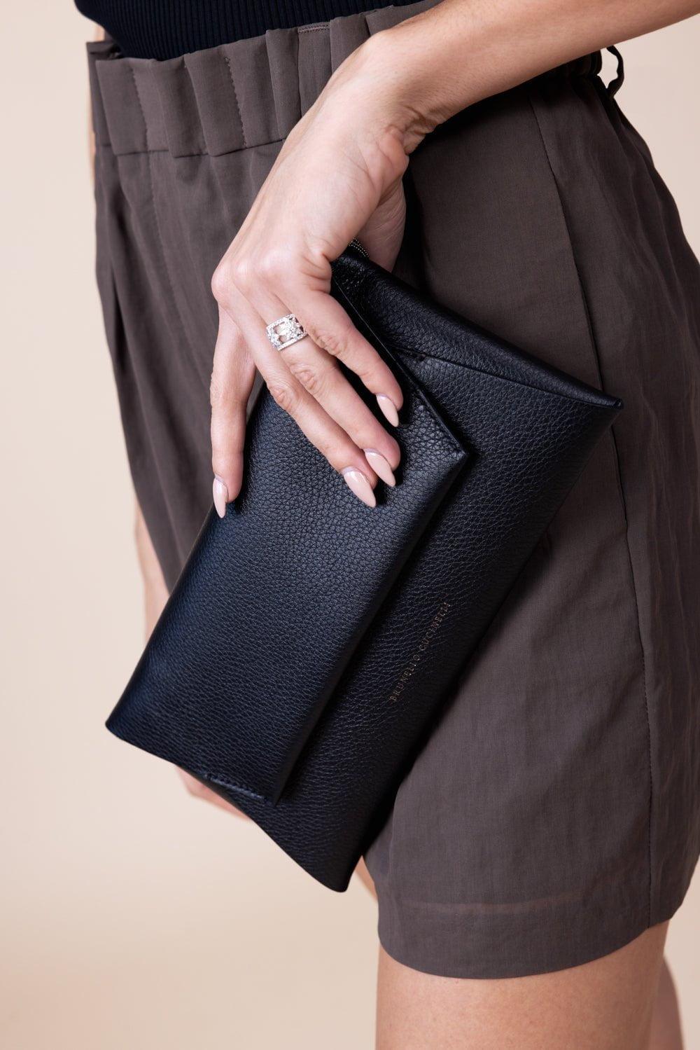 BRUNELLO CUCINELLI-Envelope Clutch - Nero-NERO