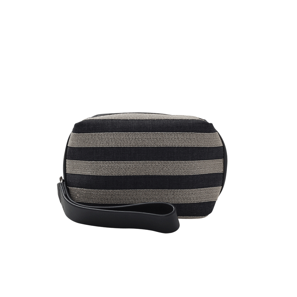 BRUNELLO CUCINELLI-Monili Stripe Box Clutch-VOLCANO