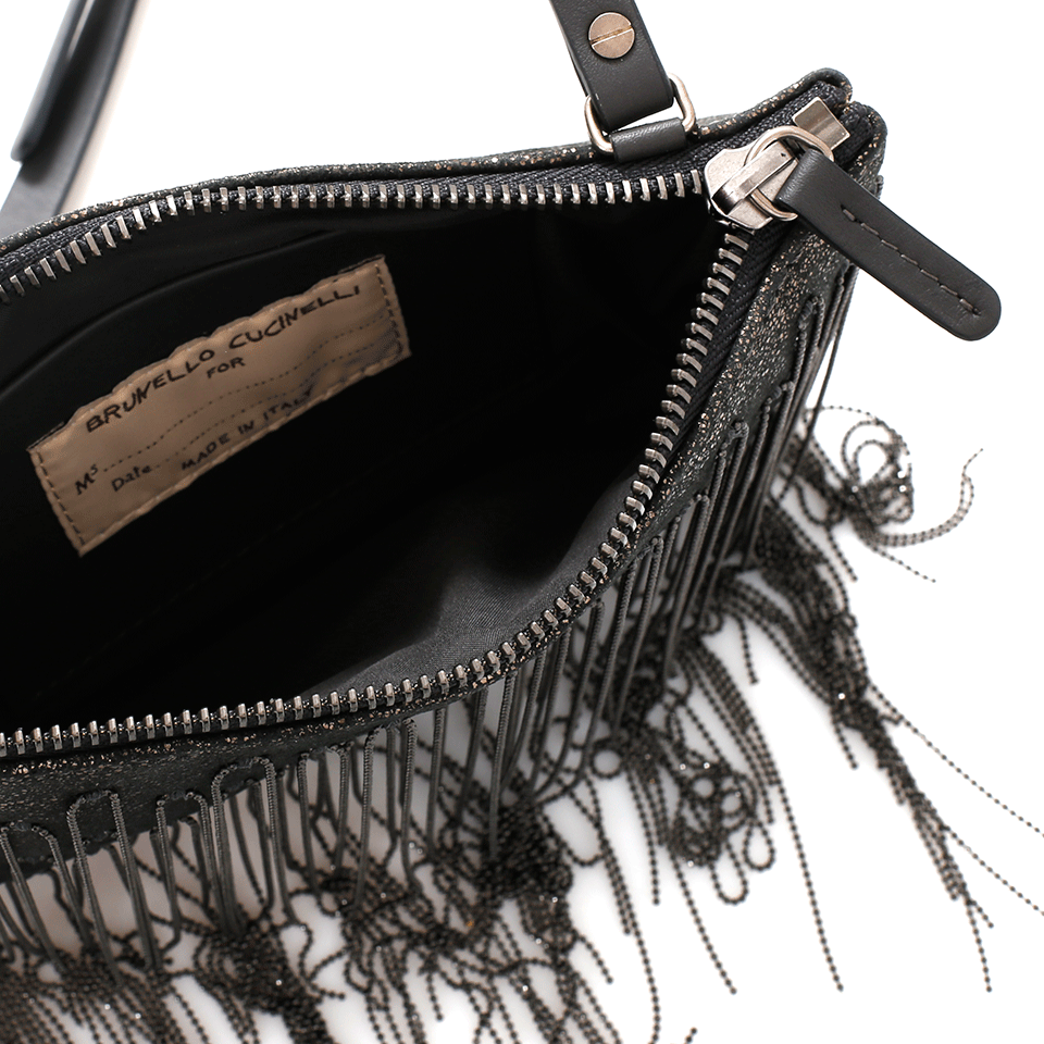 BRUNELLO CUCINELLI-Mini Zip Crossbody-ANTHRACI