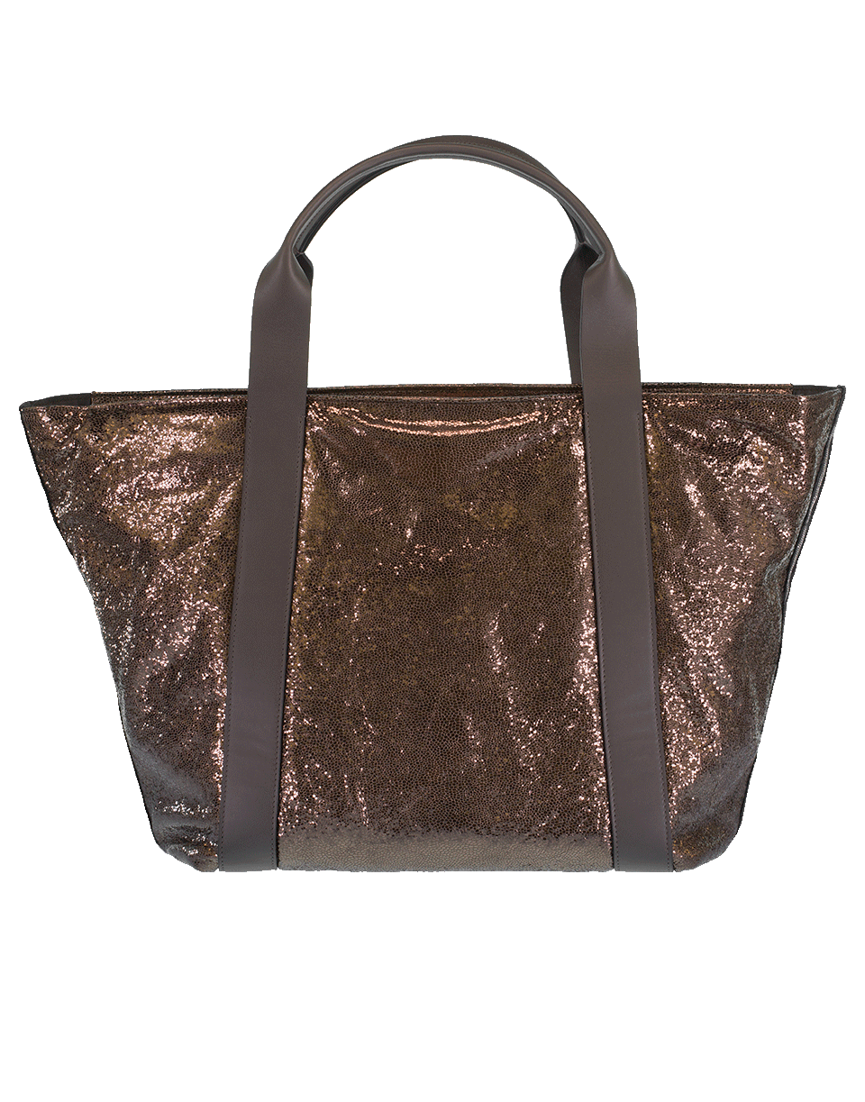 BRUNELLO CUCINELLI-Broken Glass Shopper Bag-ANTRACITE