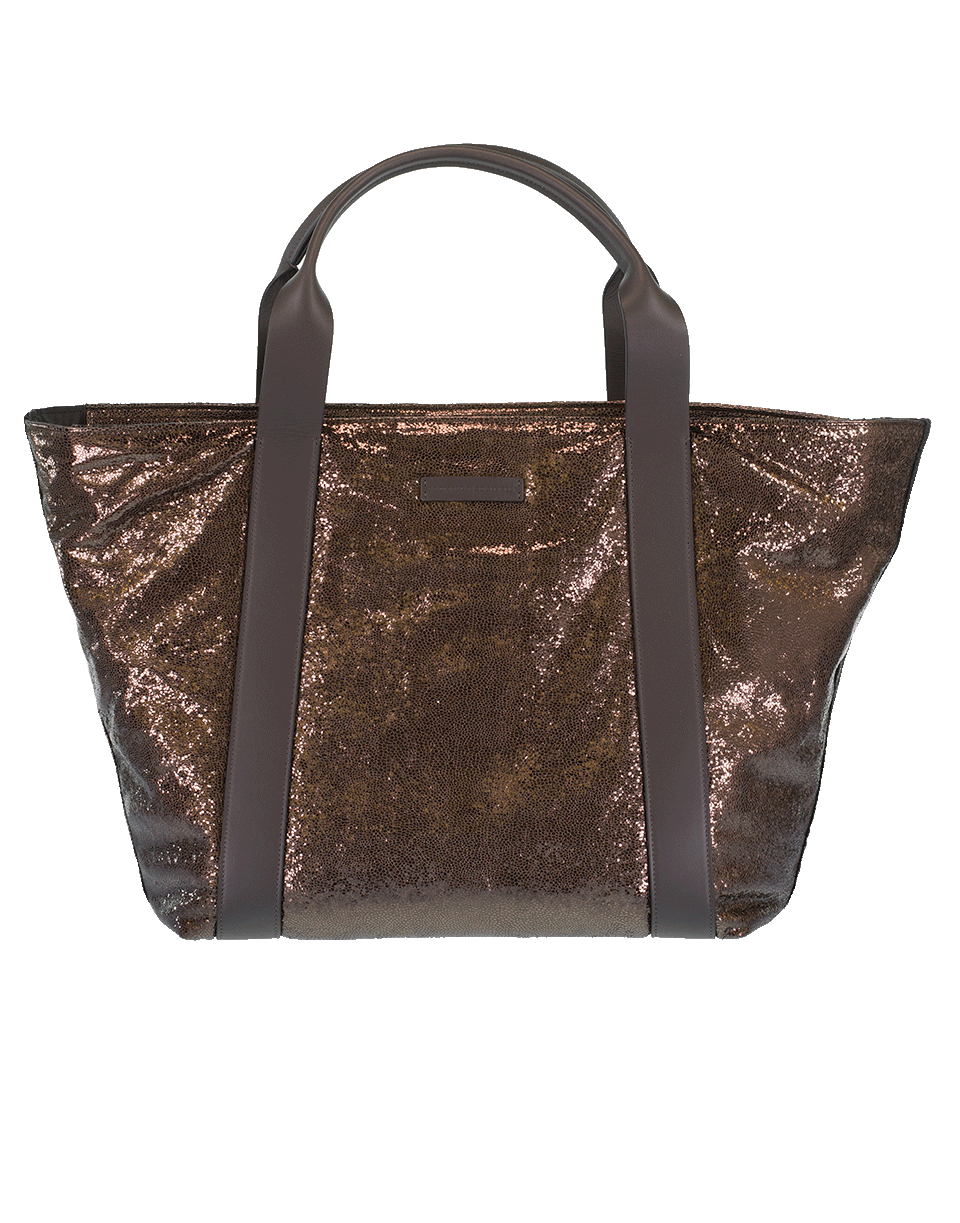 BRUNELLO CUCINELLI-Broken Glass Shopper Bag-ANTRACITE