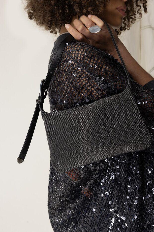BC Duo Shoulder Bag-CHARCOAL-O/S-HANDBAGSHOULDER-BRUNELLO CUCINELLI