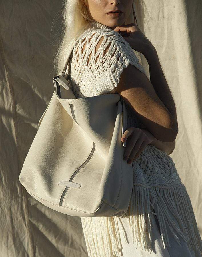 BRUNELLO CUCINELLI-Monili Stripe Shoulder Bag-PANAMA