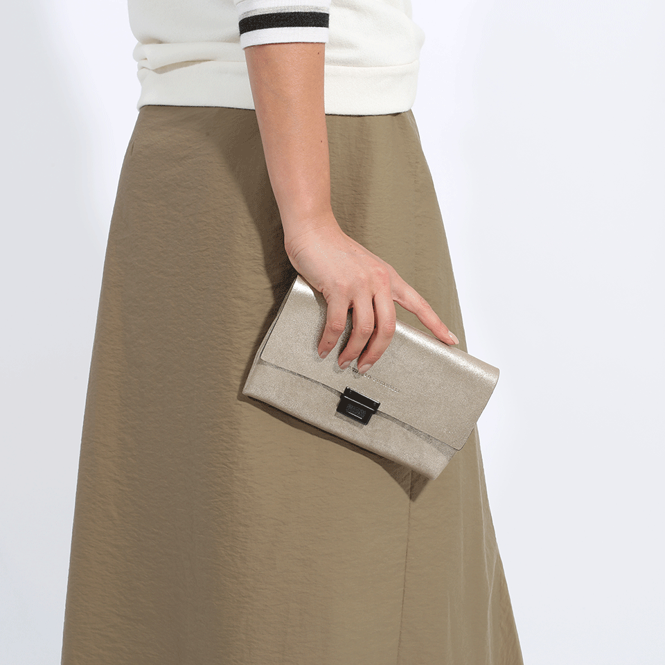 BRUNELLO CUCINELLI-Stardust Leather Crossbody-PLATINUM