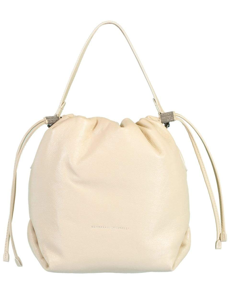 BRUNELLO CUCINELLI-Decronstructed Crossbody Bag-RICE