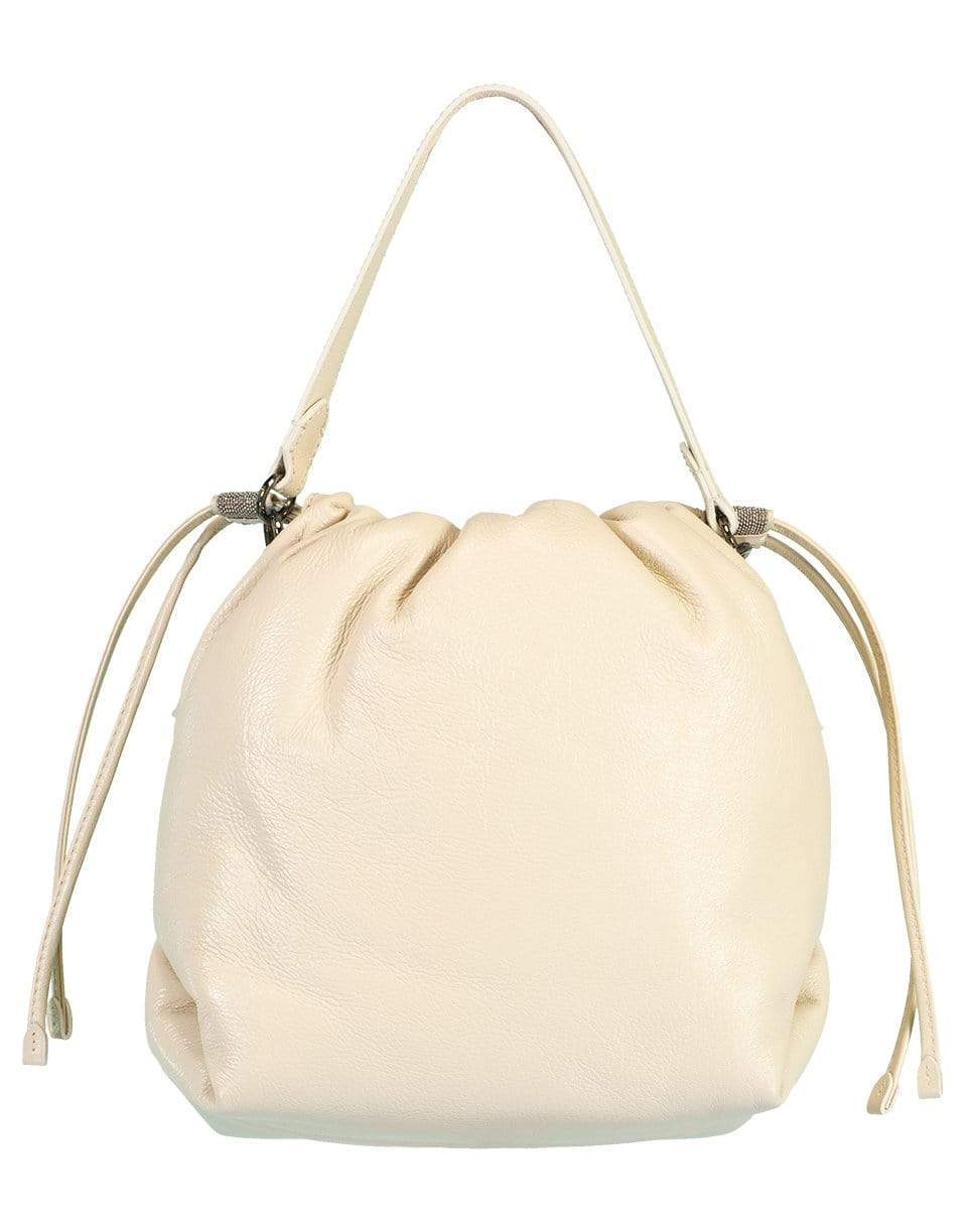 BRUNELLO CUCINELLI-Decronstructed Crossbody Bag-RICE