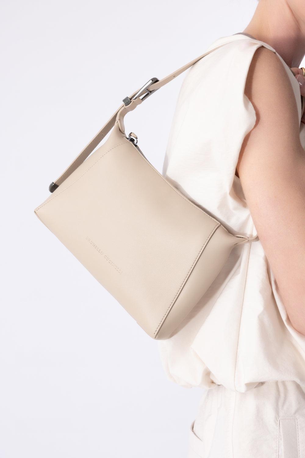 BC Duo Shoulder Bag - Sabbia-SABBIA-O/S-HANDBAGSHOULDER-BRUNELLO CUCINELLI
