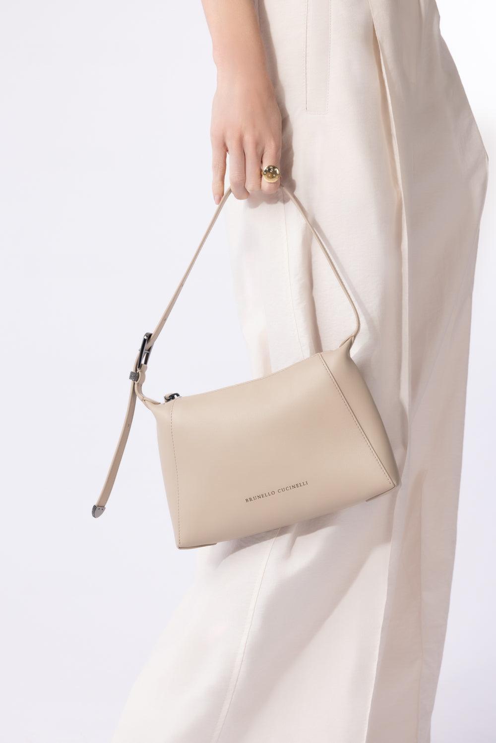 BC Duo Shoulder Bag - Sabbia-SABBIA-O/S-HANDBAGSHOULDER-BRUNELLO CUCINELLI
