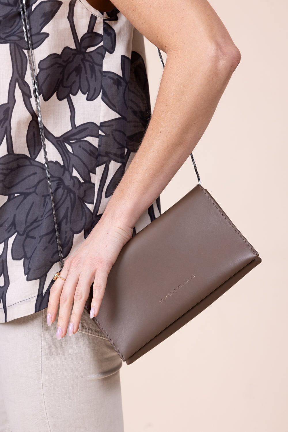BRUNELLO CUCINELLI-Monili Strap Shoulder Bag - Tawny-TAWNY