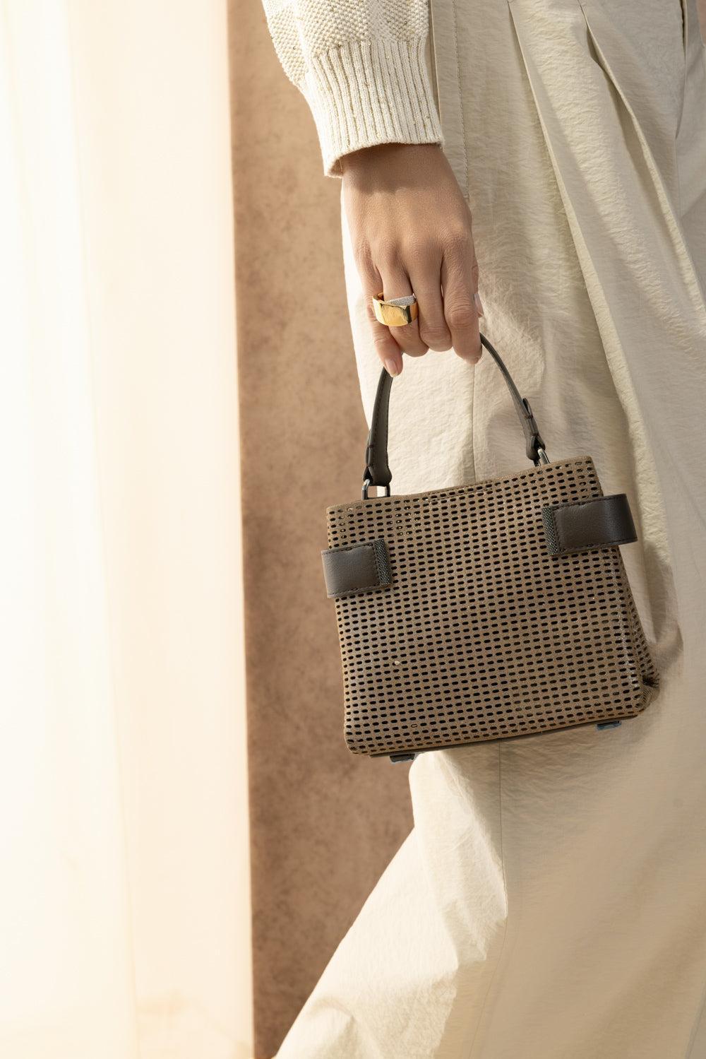 Mini Drill Tote - Chestnut