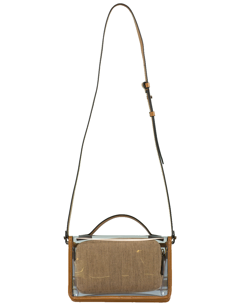 BRUNELLO CUCINELLI-PVC Top Handle Shoulder Bag-LUGGAGE