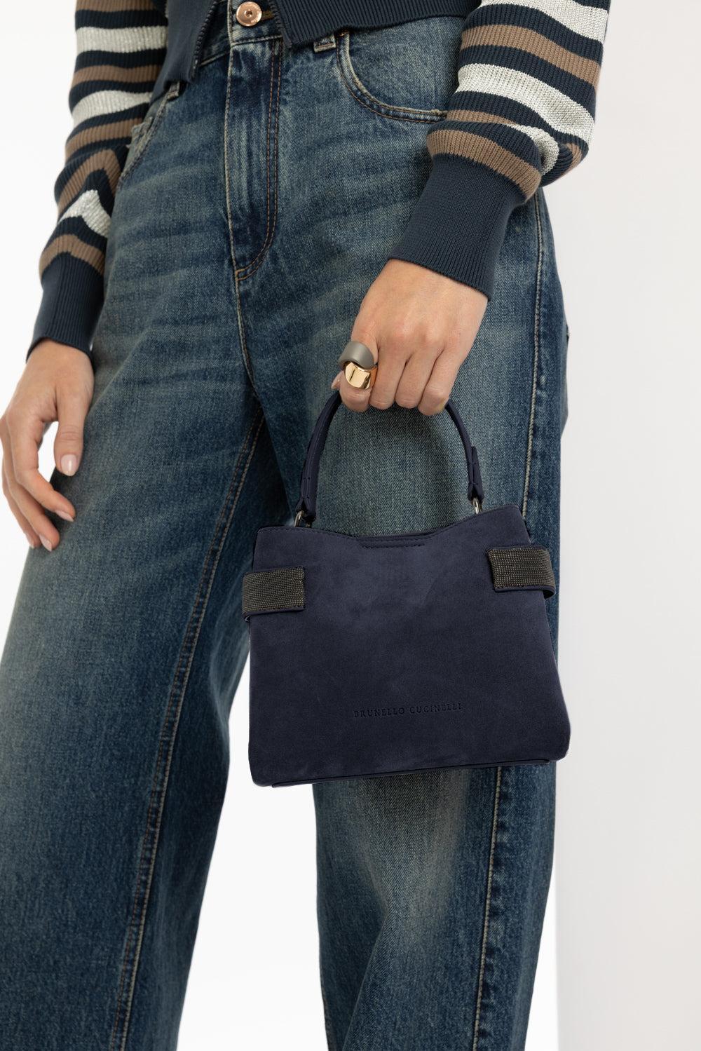 Mini Crossbody-NGHT SKY-O/S-HANDBAGTOP HANDLE-BRUNELLO CUCINELLI