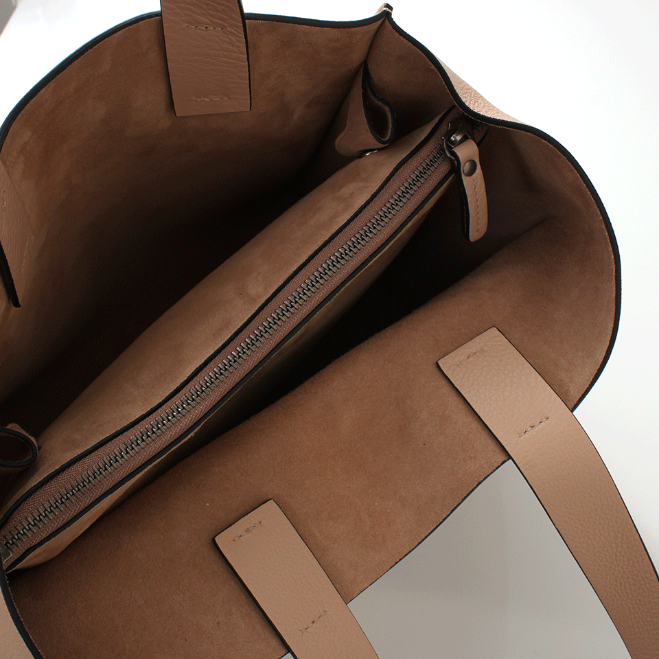 BRUNELLO CUCINELLI-Leather Tote-BLOSSOM
