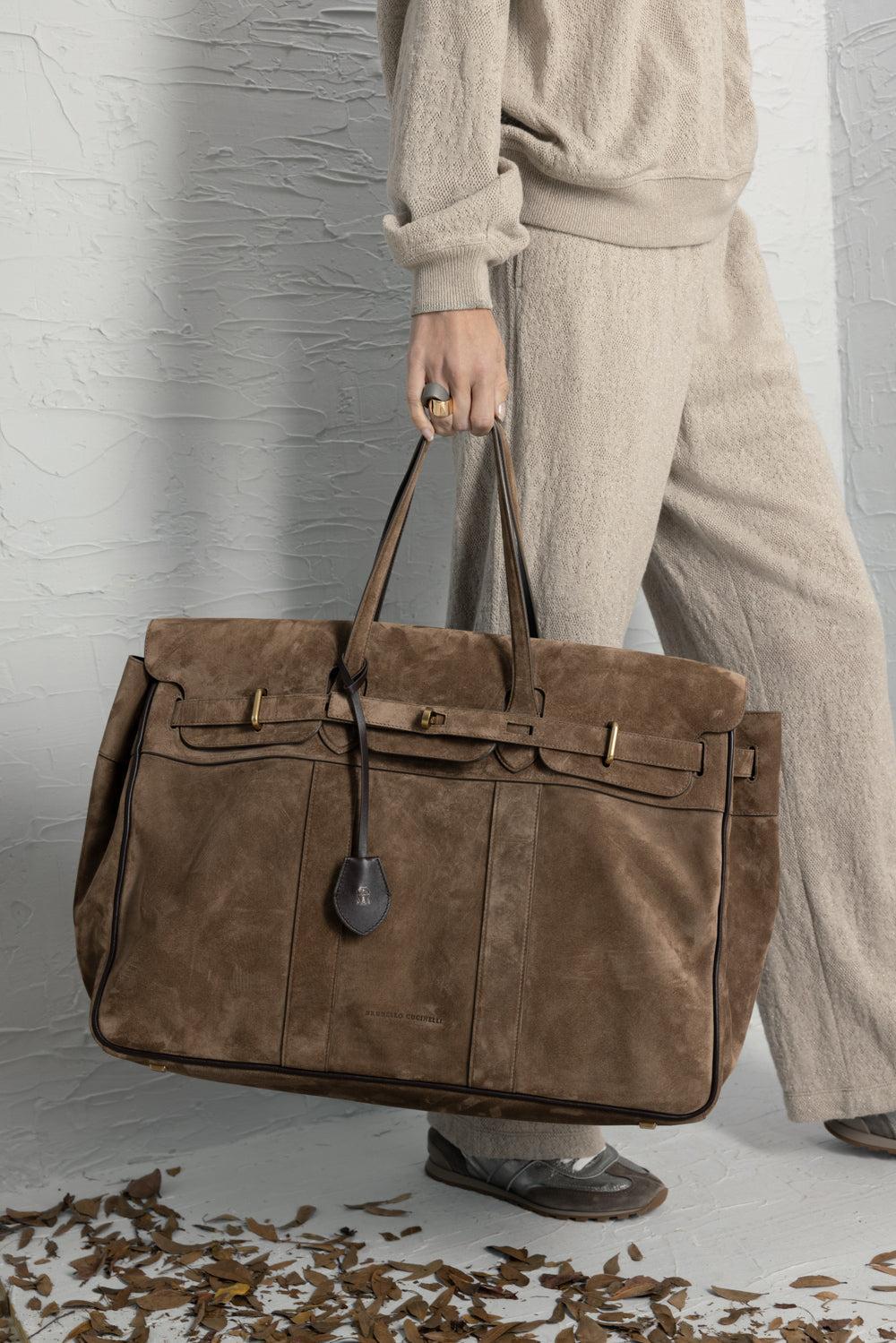Explorer Travel Bag-BROWN-O/S-HANDBAGTOTES-BRUNELLO CUCINELLI