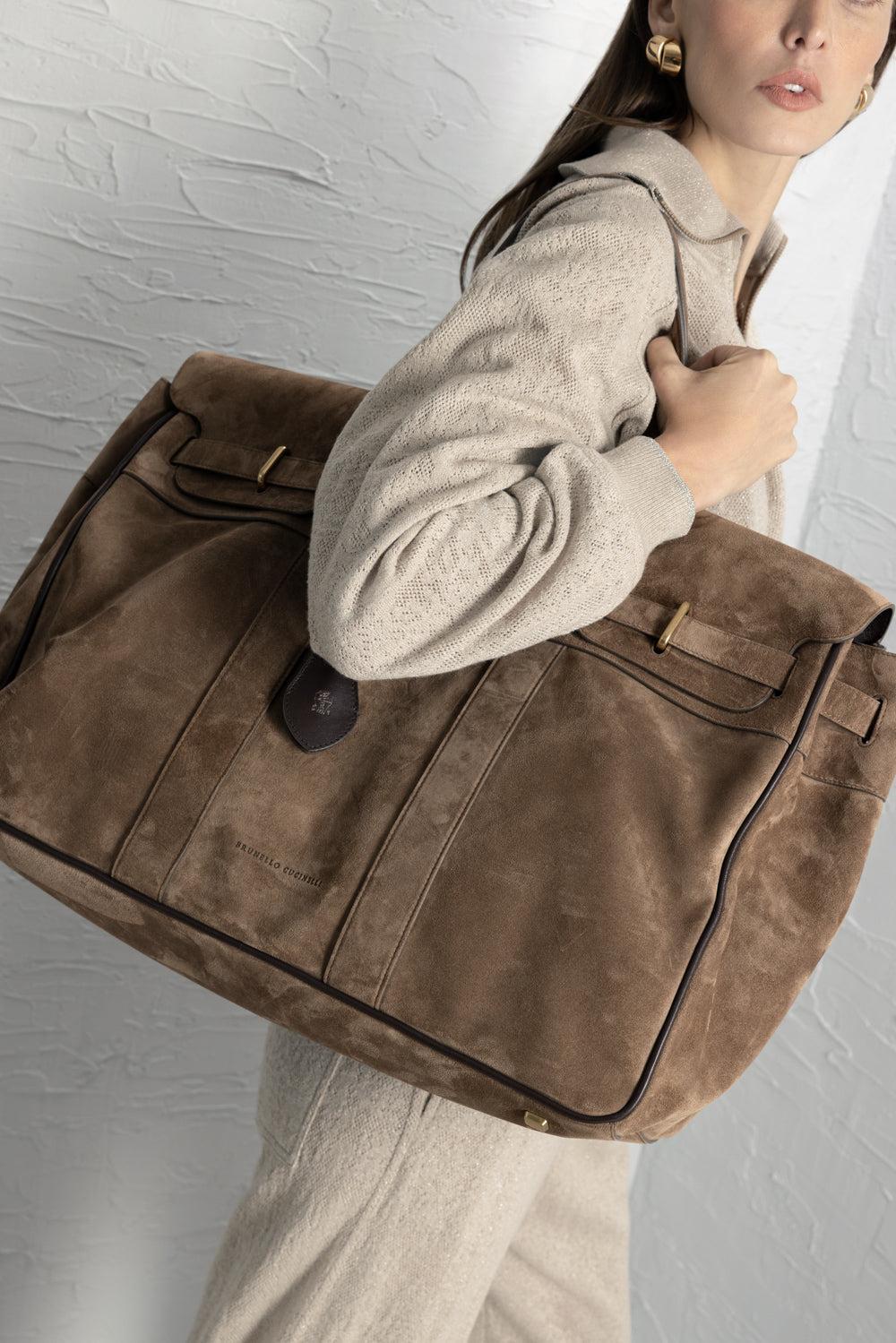 Explorer Travel Bag-BROWN-O/S-HANDBAGTOTES-BRUNELLO CUCINELLI