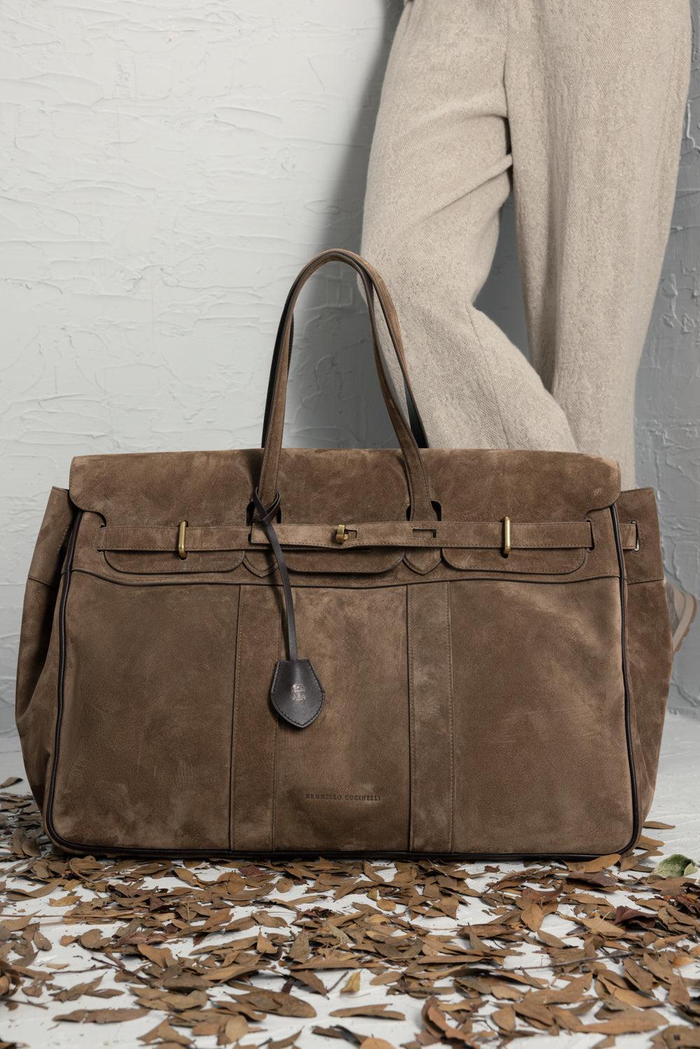 Explorer Travel Bag-BROWN-O/S-HANDBAGTOTES-BRUNELLO CUCINELLI