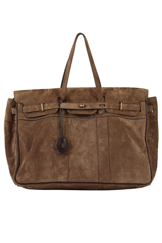 Explorer Travel Bag-BROWN-O/S-HANDBAGTOTES-BRUNELLO CUCINELLI