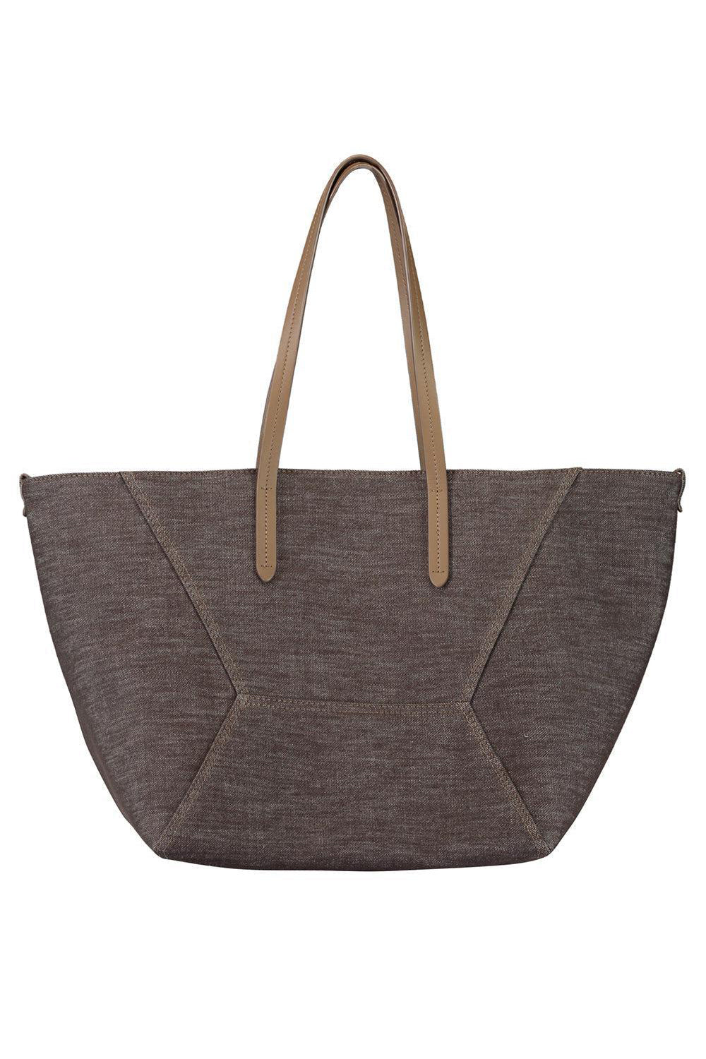 BC Duo Bag - Chocolate-CHOCOLATE-O/S-HANDBAGTOTES-BRUNELLO CUCINELLI