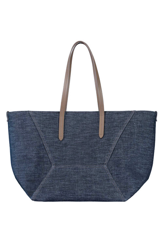 BC Duo Bag - Denim-DENIM-O/S-HANDBAGTOTES-BRUNELLO CUCINELLI
