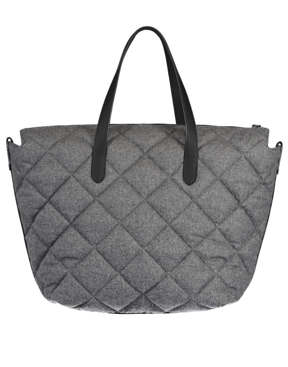 BRUNELLO CUCINELLI-Quilt Tote-GREY