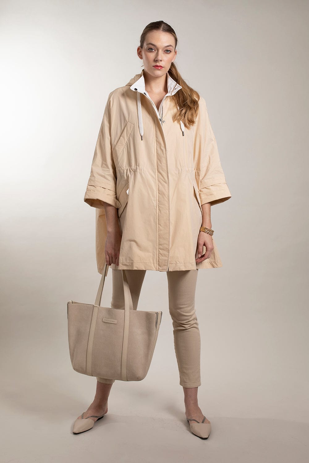 BRUNELLO CUCINELLI-Small Suede Reversible Tote - Latte-LATTE