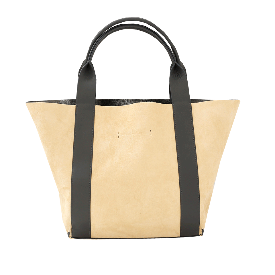 BRUNELLO CUCINELLI-Metallic Suede Reversible Handbag-MLTR/YLL