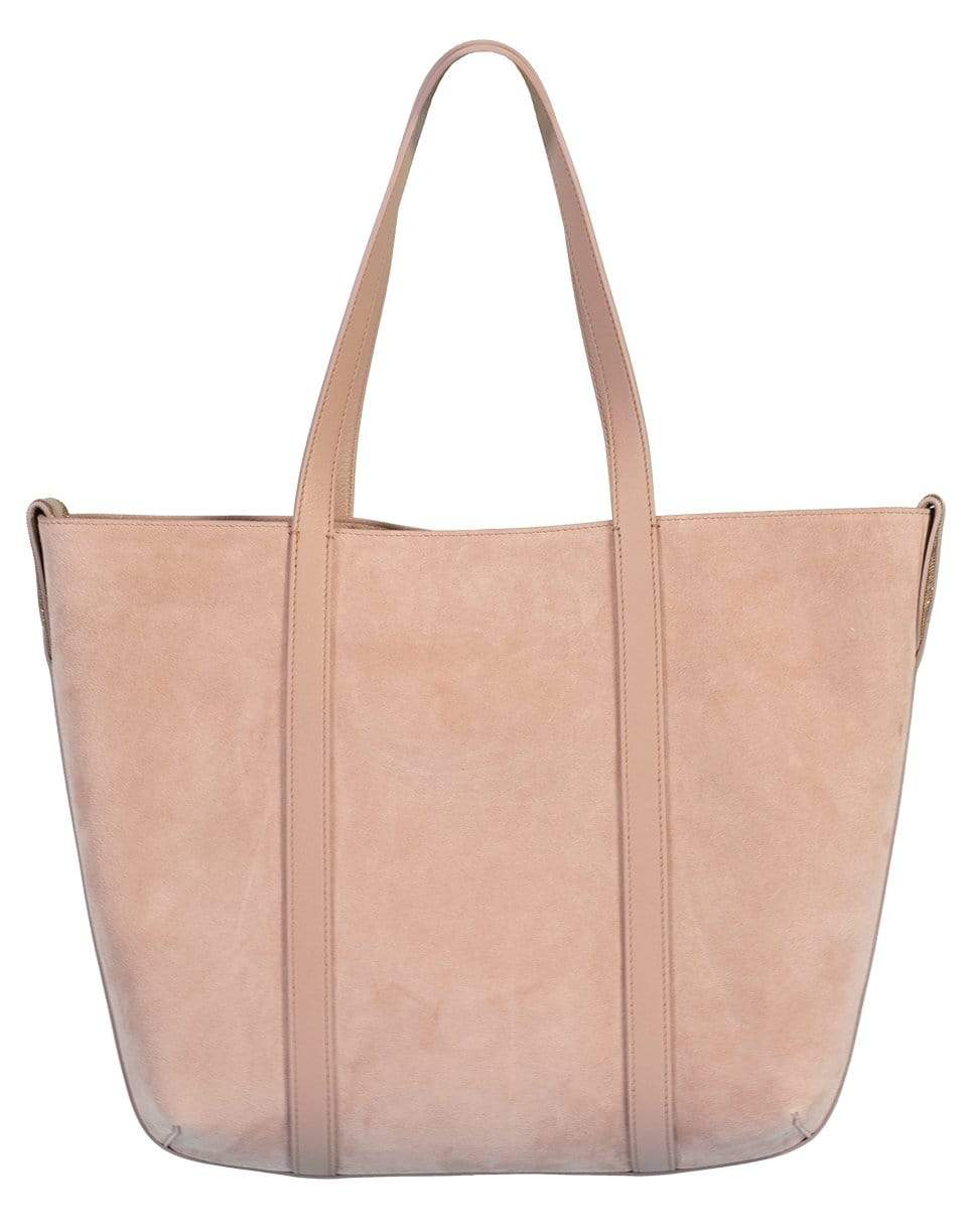 BRUNELLO CUCINELLI-Small Suede Reversible Tote - Rose-ROSA