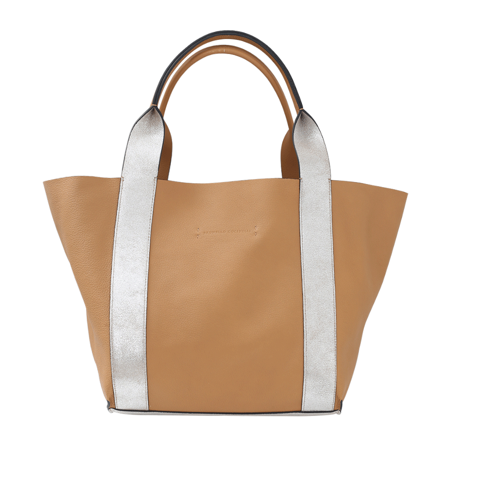 BRUNELLO CUCINELLI-Reversible Tote-SLVR/LUG